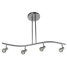 Access Cobra 4 Light Track Lighting In Brushed Steel