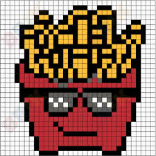 National French Fries Day Pixel Art Pixel Art Pixel Art Design Pattern Art
