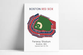 Boston Red Sox 11x14 Products Mlb Stadiums Boston Red