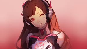 626 overwatch wallpapers (laptop full hd 1080p) 1920x1080 resolution. At81 Dva Overwatch Cute Anime Game Art Illustration Red Wallpaper