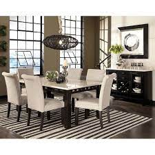 Yaheetech solid wood dining chairs button tufted parsons diner chair upholstered fabric dining room chairs kitchen chairs set of 2, beige 4.3 out of 5 stars 324 $117.99 $ 117. Gateway White Dining Set W Upholstered Chairs Standard Furniture Furniture Cart Dining Room Sets Dinette Sets Dining Table