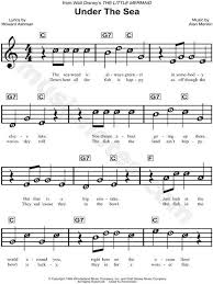 Print And Download Under The Sea Sheet Music From The Little Mermaid Sheet Music Arranged For Piano Saxophone Sheet Music Flute Sheet Music Violin Sheet Music