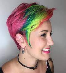 102 Cool Rainbow Hair That Is Worth Trying Neon Hair Hidden Rainbow Hair Vivid Hair Color
