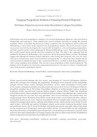 As you examine one research proposal example after another, you will see the style of the paper differs on the type of coursework relating to the paper in the framework or methodology of the proposal. Pdf Engaging Postgraduate Students In Preparing Research Proposals