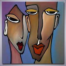 believers art afrocentric art abstract face art