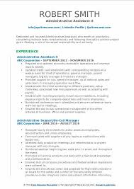 Administrative assistants ensure that everyday office tasks are completed properly. Administrative Assistant Resume Samples Qwikresume