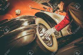 Classic Car Buyer Inspection Caucasian Retro Vehicles Collector Stock Photo Picture And Royalty Free Image Image 103080785