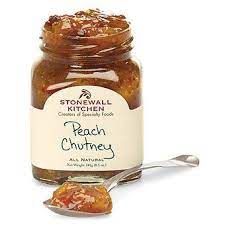 Add the mango chutney and water and continue to heat. Peach Chutney 8 5oz 6 50 Peach Chutney Food Chutney