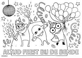 Kleurplaten paarden en veulens fijnste kinderen kleurplaten van. Bende Kleurplaten De Bende