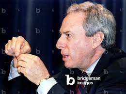 Image of NASA Administrator Daniel Goldin answers media questions during a  press