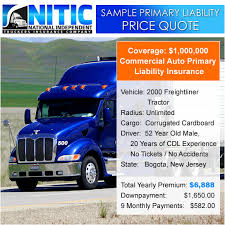 But on the surface, that number means nothing. Sample Truck Insurance Price Quotes