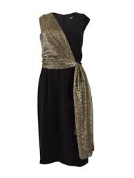 Black And Gold Dresses For Women Tahari Asl Women S Metallic Contrast Sheath Dress 8 Black Gold Dress Honey In 2020 Gold And Black Dress Maxi Dress Prom Gold Dress