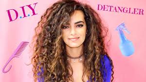 It feels like it takes forever. Diy Detangling Spray For Curly Hair Youtube