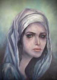 The grief of a whole population finds expression in the paint running down  a canvas.***