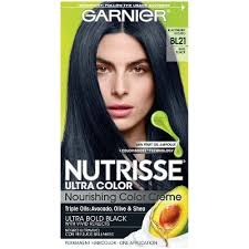 Garnier Nutrisse Ultra Color Nourishing Color Creme Bl21 Blue Black Blue Black Hair Black Hair Dye Nourishing Hair