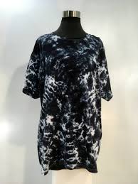 Black And White Tie Dye T Shirt Dress Plus Size 3x Black White Tie Dye Cotton Unisex T Shirt By Qualicumclothworks On Etsy Tie Dye Tops Tie Dye Cotton Fashion