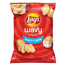 Lays are actuallt basically shaved potato. Save On Lay S Potato Chips Wavy Original Party Size Order Online Delivery Giant