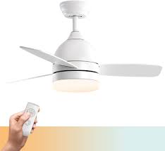 Led indoor/outdoor natural iron ceiling fan with light kit. Amazon Com Warmiplanet Ceiling Fan With Led Light And Remote Control 48 Inch Silent Motor 3 Blades Kitchen Dining