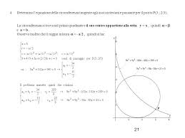 L'equazione della circonferenza per tre punti si determina andando a creare una sistema di tre equazioni di primo grado in tre incognite. La Circonferenza Ppt Scaricare