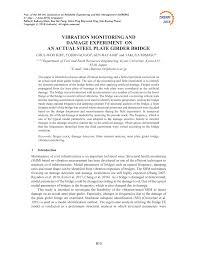 Vicente kang @ vicente tan. Pdf Vibration Monitoring And Damage Experiment On An Actual Steel Plate Girder Bridge