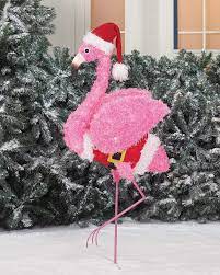 Amazon Com Holiday Time Fluffy Flamingo Pink Fluffy Flamingo Simple Garden Outdoor Flamingo Christmas Outdoor Christmas Flamingo Decor