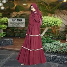 Related posts of desain baju jubah muslimah. Desain Baju Gamis Syari Simple Anela Maroon Jual Gamis Syar I Cantik Terbaru Murah Gamis Online Murah