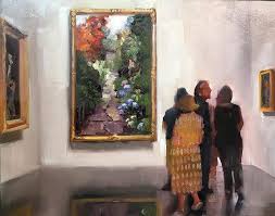 Lovely Colours Make Up Today S Piece Of A Work Of Art Hanging In A Gallery Quite Beautiful Indeed How Did You Feel When You First Saw Art Hanging Art Art Day