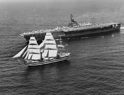 The amerigo vespucci is a tall ship of the marina militare, named after the explorer amerigo vespucci. U S Naval Institute Ø¹Ù„Ù‰ ØªÙˆÙŠØªØ± When Uss Independence Encountered A Full Rigged Ship In 1962 The Carrier Signaled To Ask The Vessel To Identify Itself Training Ship Amerigo Vespucci Italian Navy Was The
