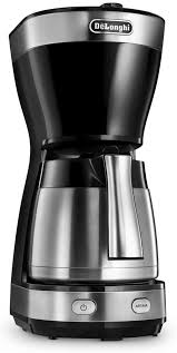 Maybe you would like to learn more about one of these? De Longhi Icm 16710 Filter Coffee Machine With Thermos Flask Black Silver Amazon De Home Kitchen