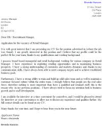 Retail Cover Letter Example Icover Org Uk Lettere