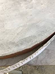 Because the finished top of the piece is face down in this process you'll want to take extra care that no debris gets on the piece. How To Make A Round Concrete Table Top Home For The Harvest