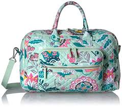 Even if your not that fond of the bags themselves, the patterns sure do make adorable pendants. Vera Bradley Signature Cotton Compact Weekender Travel Bag Import It All