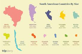 The Largest And Smallest Countries In South America South America Travel South America South America Map