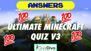 The enchantment's minimum value plus a constant, the default minimum value of a generic enchantment plus a constant, or a constant level. Ultimate Minecraft Quiz V3 Answers Guarantee 100 Score Quiz Diva Youtube