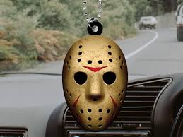 Jason Voorhees Halloween Car Rear View Mirror Ornament, Car Hanging  Ornament, Jason Voorhees Halloween Car Rear View Gifts