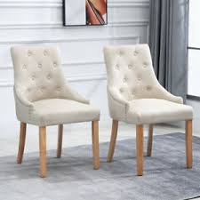 An accent chair is a seat designed as a work of art in its own right. 2 Pcs Accent Dining Chairs With Arm Fabric Padded Home Dining Room Kitchen Beige 738596628031 Ebay