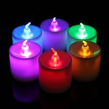 amazon com flickering flameless candles with remote control battery operated tealight candle set tea light candles color changing led led tea light candles
