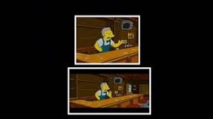 I have the full screen dvd. Full Screen Vs Widescreen The Simpsons Movie Scene Curse Of Moe S Bar Youtube