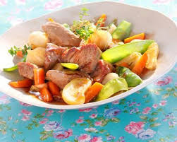 Jarret De Veau Aux Legumes Printaniers Recept