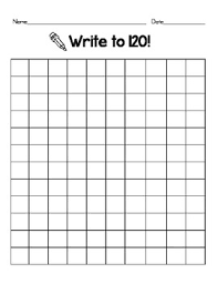 Blank 120 Chart Worksheets Teaching Resources Tpt