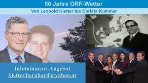 Bernhard kletter, hier bei seiner letzten wettermoderation am 28. Ruck Blicke Archiv