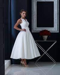 45 Gorgeous Tea Length Wedding Dresses Ideas Addicfashion Tea Length Wedding Dress Vintage Tea Length Wedding Dress Short Wedding Dress