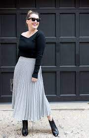 Pleated Midi Skirt I Wit Whimsy Elegant Midi Skirt Pleated Skirt Outfit Midi Skirt Winter