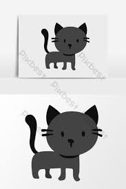 Gambar kartun hitam putih gambar animasi lucu via animasilucus.blogspot.com. Anak Kucing Hitam Kartun Ilustrasi Psd Percuma Muat Turun Pikbest