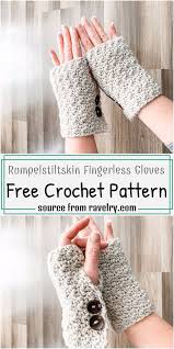 Find original free pattern on crochetncreate.com or read more about it on ravelry. 45 Free Crochet Fingerless Gloves Patterns