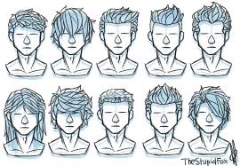 Random Hairstyles Male By Thestupidfox Drawing Hair Tutorial How To Draw Hair Drawings Pinterest