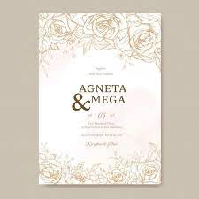 Download Elegant Floral Wedding Invitation Card Template For Free Floral Wedding Invitation Card Floral Wedding Invitations Wedding Invitation Card Template