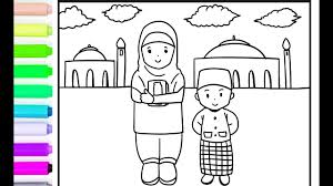 Gambar mewarnai tersebut meliputi mewarnai gambar pemandangan, alam semesta, alat berat, anak muslim. Mewarnai Gambar Anak Perempuan Berjilbab Mewarnai Cerita Terbaru Lucu Sedih Humor Kocak Romantis