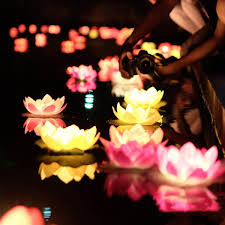 Floating lotus flowers for pool. Led Floating Lotus Flower Lamps On Water Swimming Pool Garden Decoration Light Mty Wish