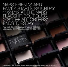 Nars promo codes & coupons, december 2020. Nars Friends Family 20 Coupon Code Blushing Noir